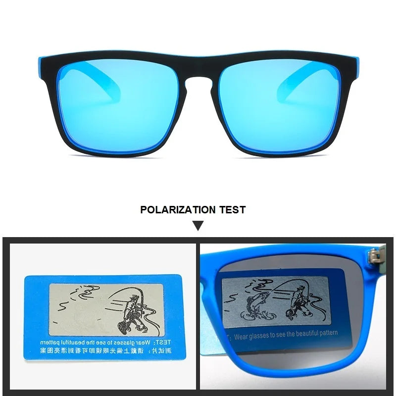 Fashion Vintage Polarized Sunglasses Men Women Driving Fishing Men'S Square Sun Glasses Travel Shades For Man Hiking Anti-Glare
