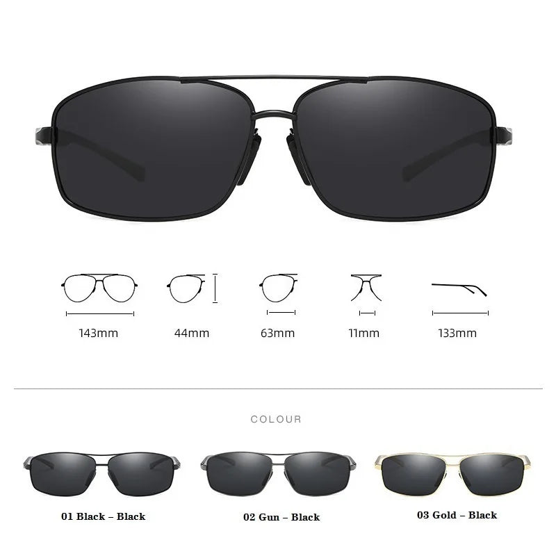 Titanium Alloy Glasses Polarized Sunglasses Men Driving Fishing Brand Designer Male Sun Glasses Vintage Eyewear Man Oculos Gafas