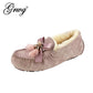 100% Genuine Leather Women Flats Casual Moccasins Driving Shoes Natural Fur Wool Women Loafers Fashion Comfortable Shoes Woman