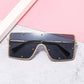 2021 New Fashion Goggle Rectangle Sunglasses Men Women Alloy Frame Gradients Lens Black Brown Sun Glasses Vintage Luxury Quality