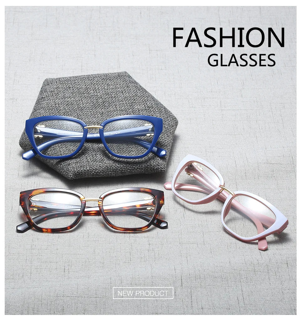 Women Rhinestone Decoration Styles Optical Fashion Computer Glasses