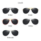 Stylish Men Women Designer Polarized Sunglasses Vintage Driving Metal Sun Glasses Male Pilot Goggles For Man Anti-glare UV400