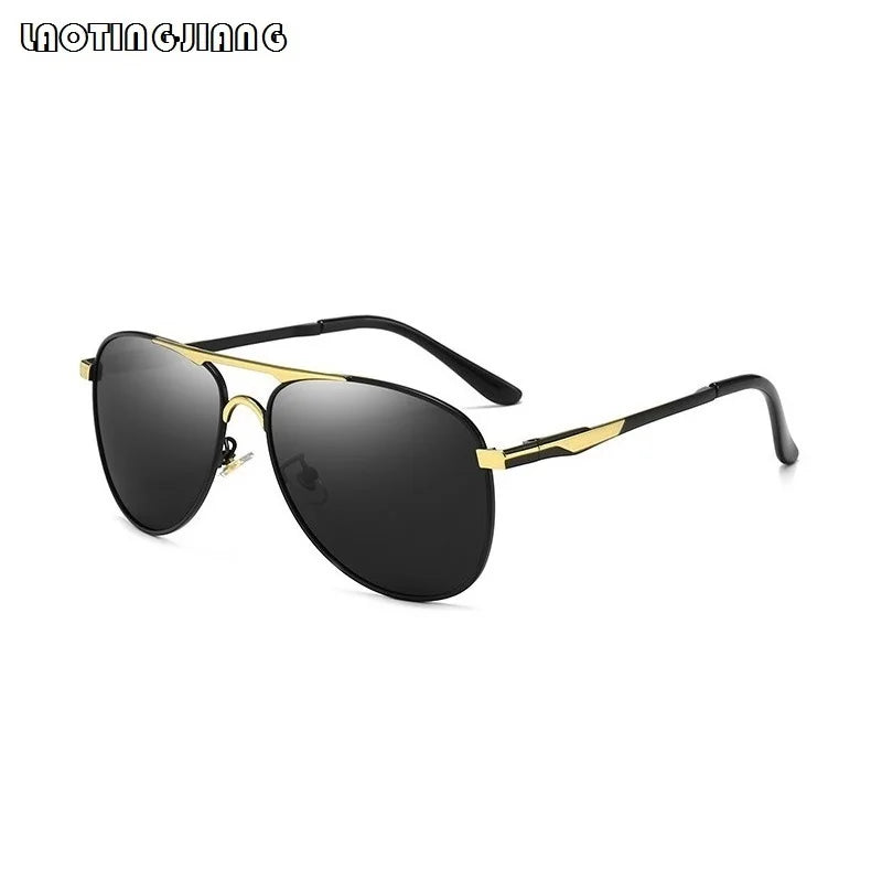 Fashion Men's Polarized Sunglasses Metal Brand Designer Sun Glasses Male Driving Fishing Sunglasses Men Women Anti-glare Shades