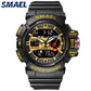 Military Watch For Men 50M Waterproof Clocks Luminous Hands Digital Wristwatches Black Gold Rubber Bracelet 8043 Sport Watches