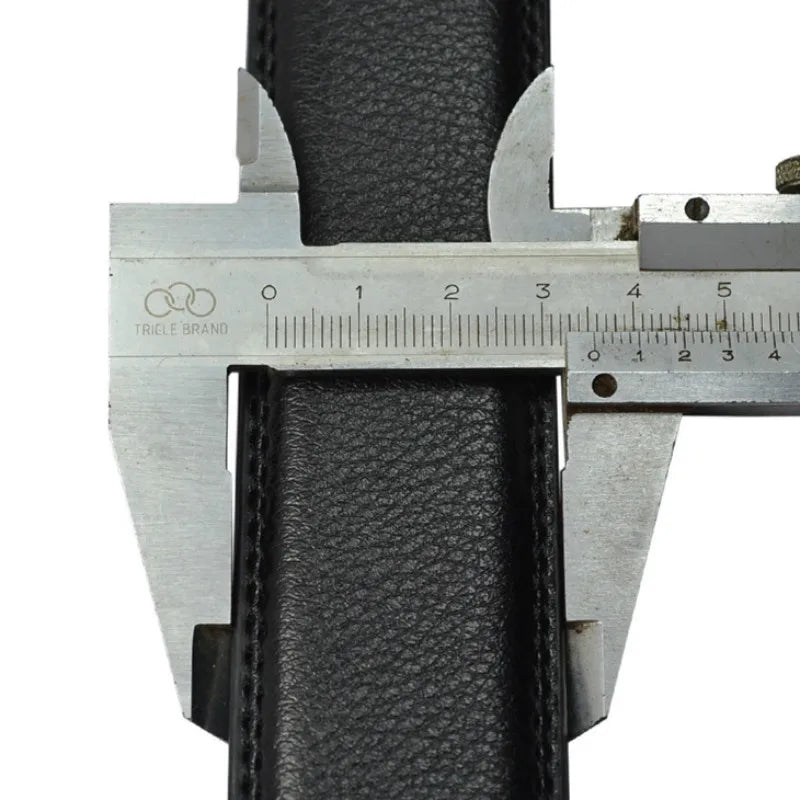 Genuine Leather Men Belt Metal Automatic Buckle Belts Luxury Business Casual Male Belts Fashion Designer Top Quality Waistband