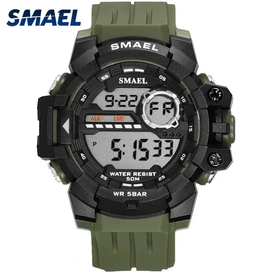 Sport Watch Waterproof LED SMAEL Shock Resist Military Men Watch Automatic Mechanical 1712 Digital Wristwatches Luxury Brand