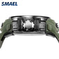 Men Watches 2019 Luxury Brand Smael Digital Wristwatches Men Clock Army Green Waterproof Dual Time 8014 Sport Watches Military