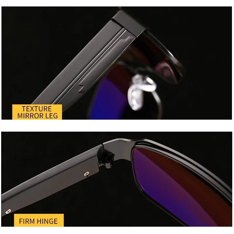 New Men's Polarized Sunglasses High-Quality Driving Fishing Sun Glasses For Men Vintage Metal Male Shades Man Anti-glare UV400