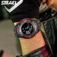 Digital Watches SMAEL Top Brand Luxury Clock 50M Waterproof Watch Led Light Stopwatch reloj hombre 1377 Black Wristwatches Men