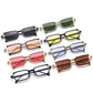 ZLY 2022 New Fashion Rectangle Sunglasses Women Men Slender Type PC Lens Alloy Metal Frame Luxury Brand Designer Square UV400