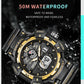 Sport Watch SMAEL Waterproof Watches Quartz Movement Digital LED Back Light Stopwatch Alarm Clock 8045 Men's Watches Military