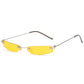 New Fashion Small Sunglasses Women Men Brand Designer Rimless Narrow Eyewear Luxury Trending Alloy Sun glasses Streetwear UV400