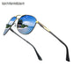 Stylish Men Women Designer Polarized Sunglasses Vintage Driving Metal Sun Glasses Male Pilot Goggles For Man Anti-glare UV400