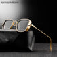 Vintage Steampunk Glasses Square Metal Sunglasses Men Women Retro Brand Sun Glasses Shades For Man lunette de soleil UV400