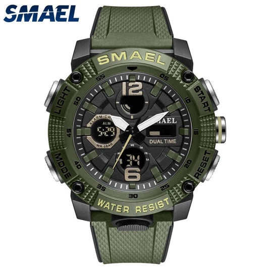 Sport Watches Waterproof 50M SMAEL Top Brand Luxury Watch Alarm Clock For Male Digital 8039 Men's Watch Wristwatch Military Army