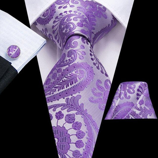 Floral Mens Ties 8 5Cm Colorful Silk Jacquard Luxury Hanky Cufflinks Set Ties Ma2