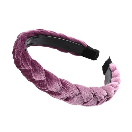 Great Hair Accessories Wide Shiny Weaving Hairbands Braided Headband Hair Hoop Fashion 8Wh1