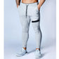 Mens Sweatpants Fitness Bodybuilding Pants Casual Print Mens Joggers Pants Tg4