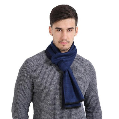New Mens Cashmere Scarf Fashion Simple Solid Color Scarves 30Cm 180Cm Winter Warm Smooth Scarf Ma7