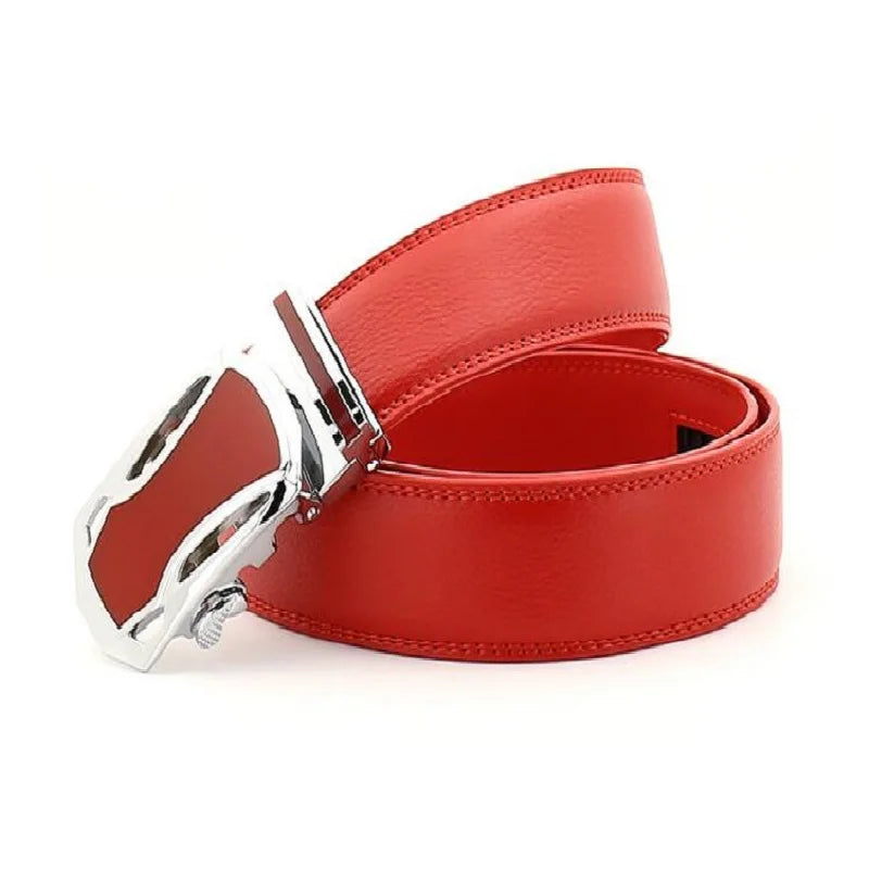 Luxury Brand Men's Belts High Quality Genuine Leather Belts for Men Metal Automatic Buckle Casual Business Male Waistband 3.5cm
