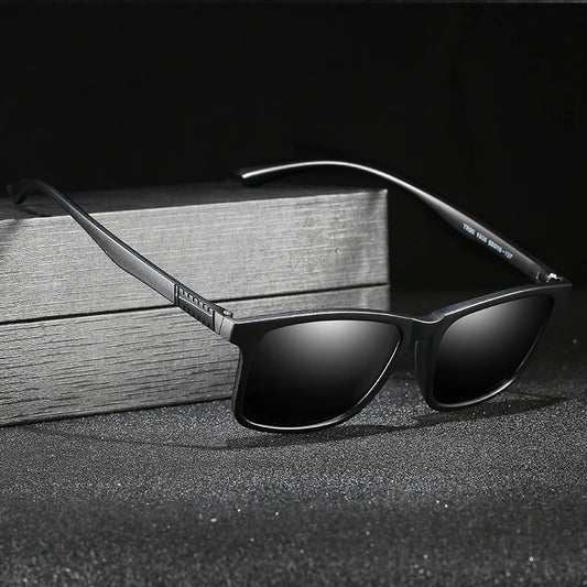 Luxury Men Polarized Sunglasses Square Vintage Driving Fishing Sun Glasses Ultra light TR90 Frame Eyewear Day Night vision UV400