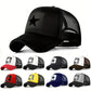 Five-pointed star printed baseball cap,  spring summer breathable net caps