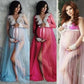 Sheer Lace Maternity Robe – Elegant Overlay for Pregnancy Photoshoots