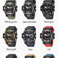 50m Waterproof Sports Men's Watch, Military Digital 8072 Dual Display Watch, Quartz  Led Digital