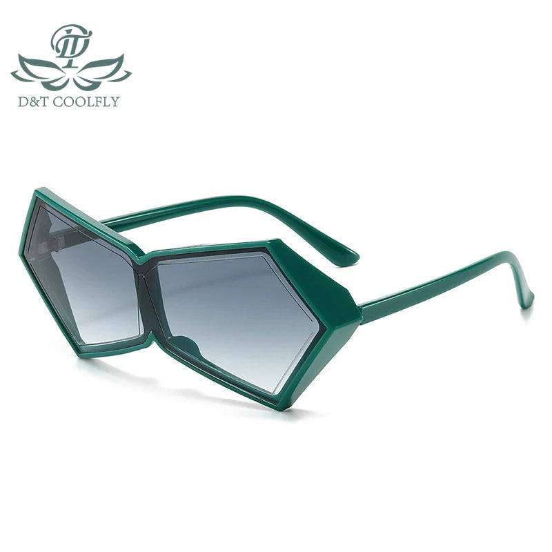 2024 New Fashion Wrap Sunglasses Men Women PC Gradients Lens Frame Vintage Brand Designer Casual Solid Versatile Eyewear UV400