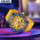 Men Sport Watches SMAEL Original Wristwatches Dropshipping Brand 50M Waterproof Clock 8085 Alarm Young Yellow New Quartz Watch