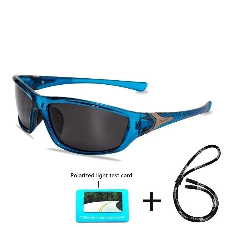 Luxury Polarized Sport Sunglasses With Chain For Men Women Fishing Hiking Anti-glare Sun Glasses Brand Designer Eyewear UV400