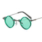 ZLY 2022 New Fashion Round Sunglasses Women Men Gradients Lens Alloy Metal Frame Slender Type Luxury Brand Designer Sun Glasses