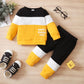 T-shirt Top + Long Pant Set Sport Casual Autumn Outfit Clothing; Newborn 0-2 Years Baby Boy Suit 2PCS Clothes Print Long Sleeve