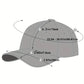 Five-pointed star printed baseball cap,  spring summer breathable net caps