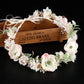 Floral Maternity Crown – Handmade Flower Headpiece for Baby Shower & Photoshoot