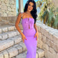 New Elegant Strapless Sleeveless Off Shoulder Slim Dress Casual Streetwear Club Party Dress