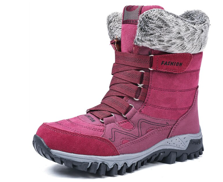 Great Women's Winter Snow Boots - Fur Women Waterproof Ankle Boots - Slip on Warm Plush Boots (D38)(D85)(BB1)(BB5) - Deals DejaVu