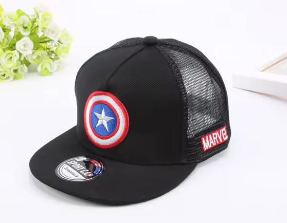 New Summer Baseball Cap Cartoon Captain America Snapback Cap (D17)(MA3)