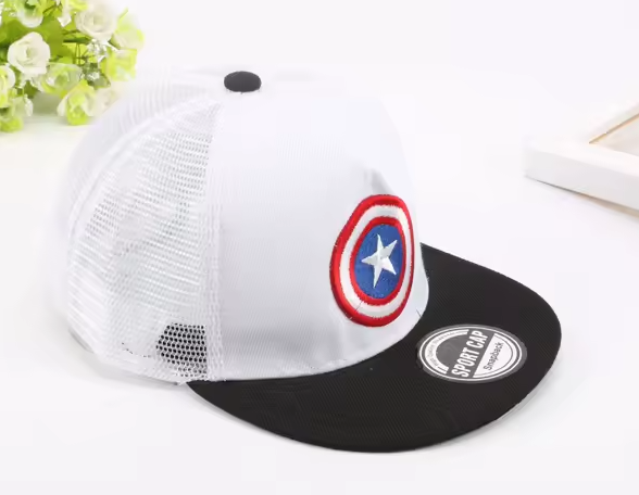 New Summer Baseball Cap Cartoon Captain America Snapback Cap (D17)(MA3)