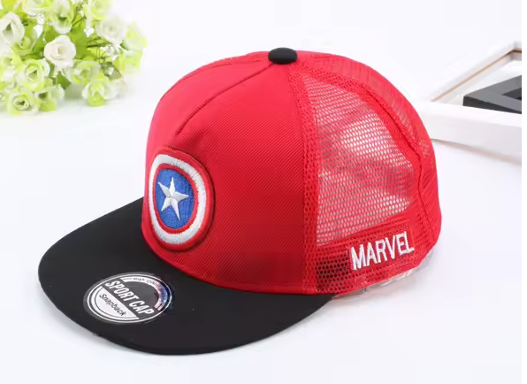 New Summer Baseball Cap Cartoon Captain America Snapback Cap (D17)(MA3)