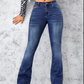 Plus Size High Waist Flare Jeans