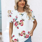 Floral Notched Neck Blouse