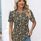 Floral Notched Neck Blouse