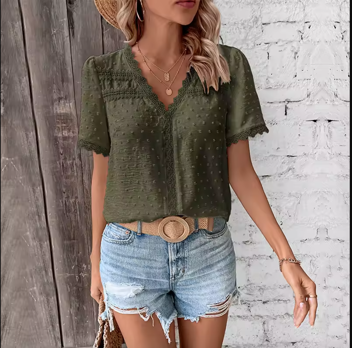 Floral Notched Neck Blouse
