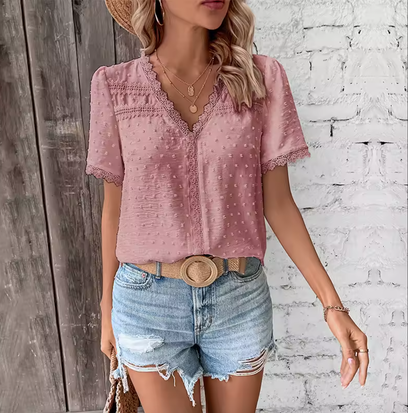 Floral Notched Neck Blouse