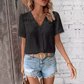 Floral Notched Neck Blouse