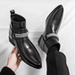 Men's Cap Toe Ankle Lace-up Dress Motorcycle Boots - Leather Zipper Booties (MSB2)(MSF6)(MSB3)(MSB5)(MSC1)(F13)