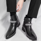 Men's Cap Toe Ankle Lace-up Dress Motorcycle Boots - Leather Zipper Booties (MSB2)(MSF6)(MSB3)(MSB5)(MSC1)(F13)
