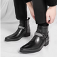 Men's Cap Toe Ankle Lace-up Dress Motorcycle Boots - Leather Zipper Booties (MSB2)(MSF6)(MSB3)(MSB5)(MSC1)(F13)