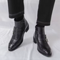 Men's Cap Toe Ankle Lace-up Dress Motorcycle Boots - Leather Zipper Booties (MSB2)(MSF6)(MSB3)(MSB5)(MSC1)(F13)